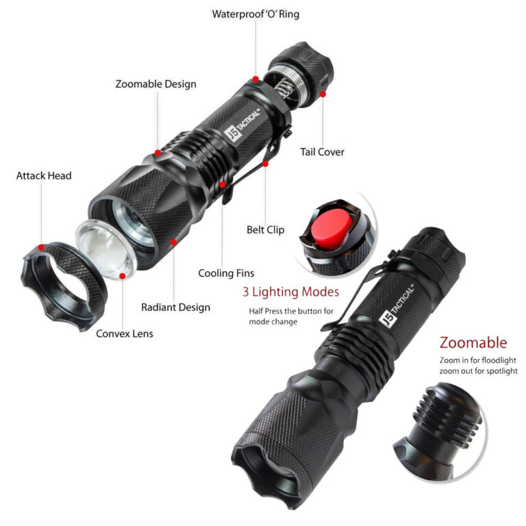 How to Change Battery in J5 Tactical Flashlight Easily